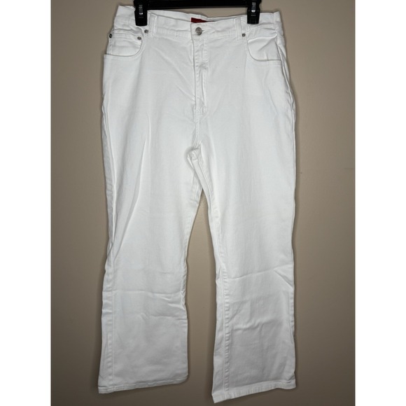 Women's NYDJ White‎ Bootcut Pants Summer Sz 10 - Picture 1 of 4